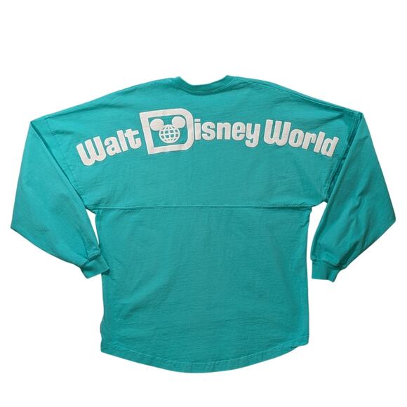 Walt Disney World Spirit Jersey Green White Logo Disney Parks Adult Size Small - Picture 3 of 16